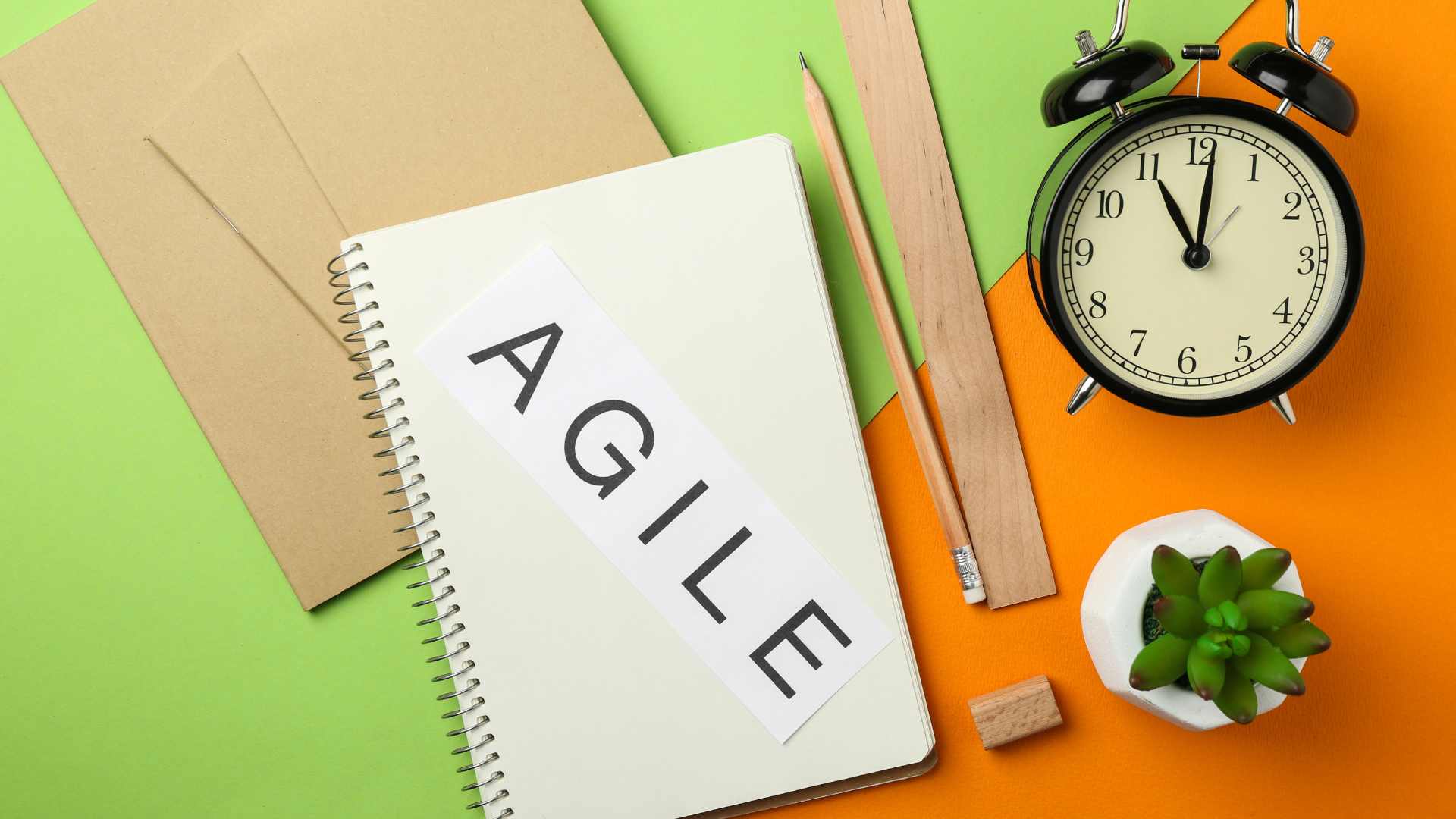 carnet avec le mot "agile" 