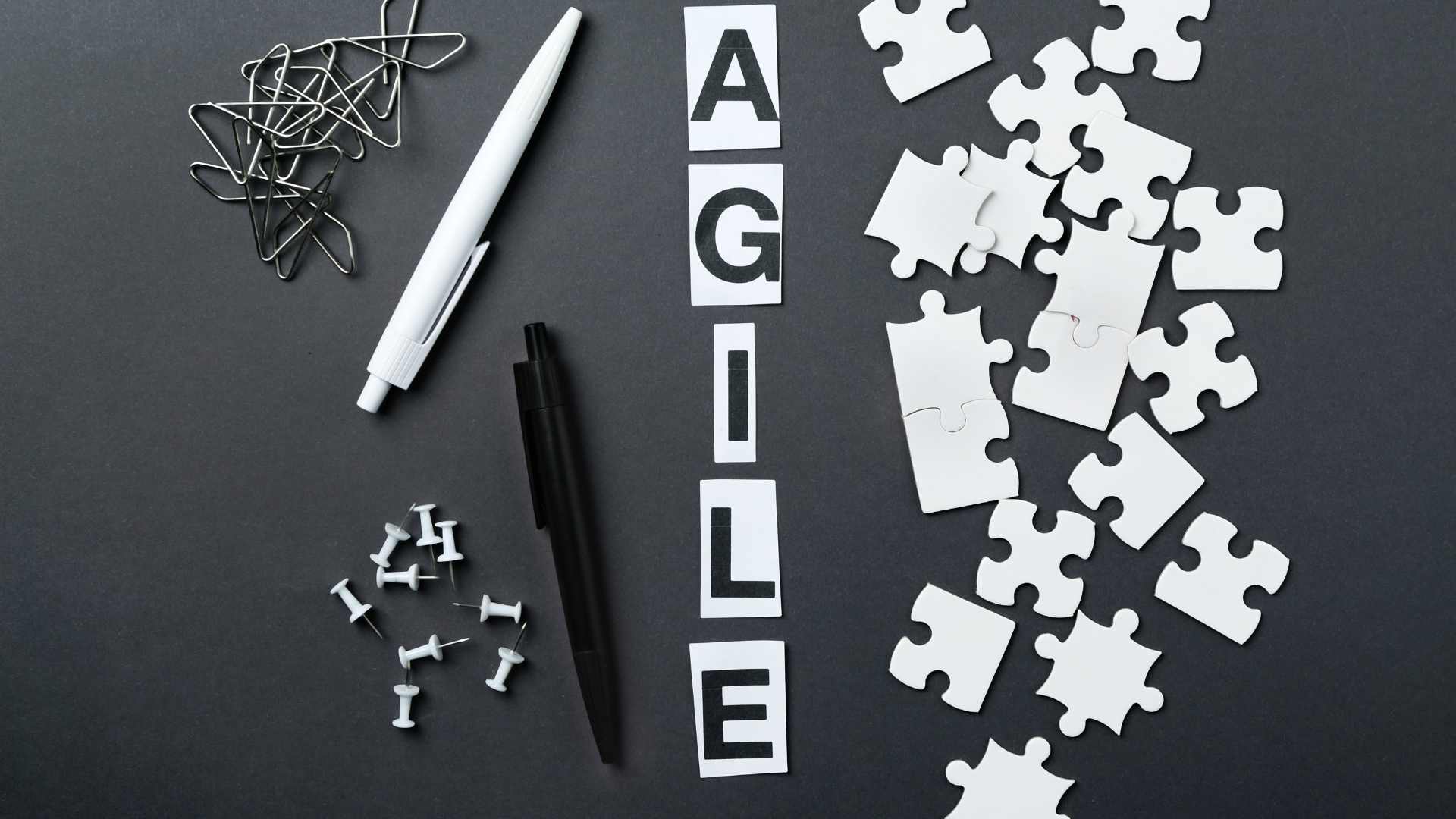 agile écrit sur un bureau