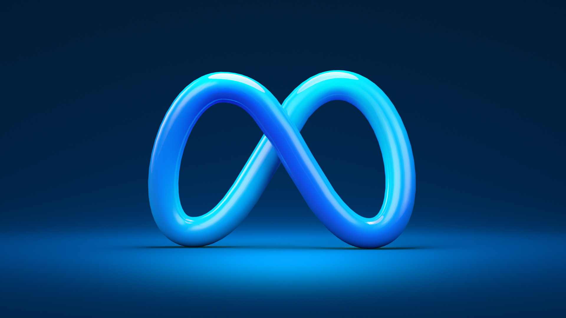 Logo méta en 3D