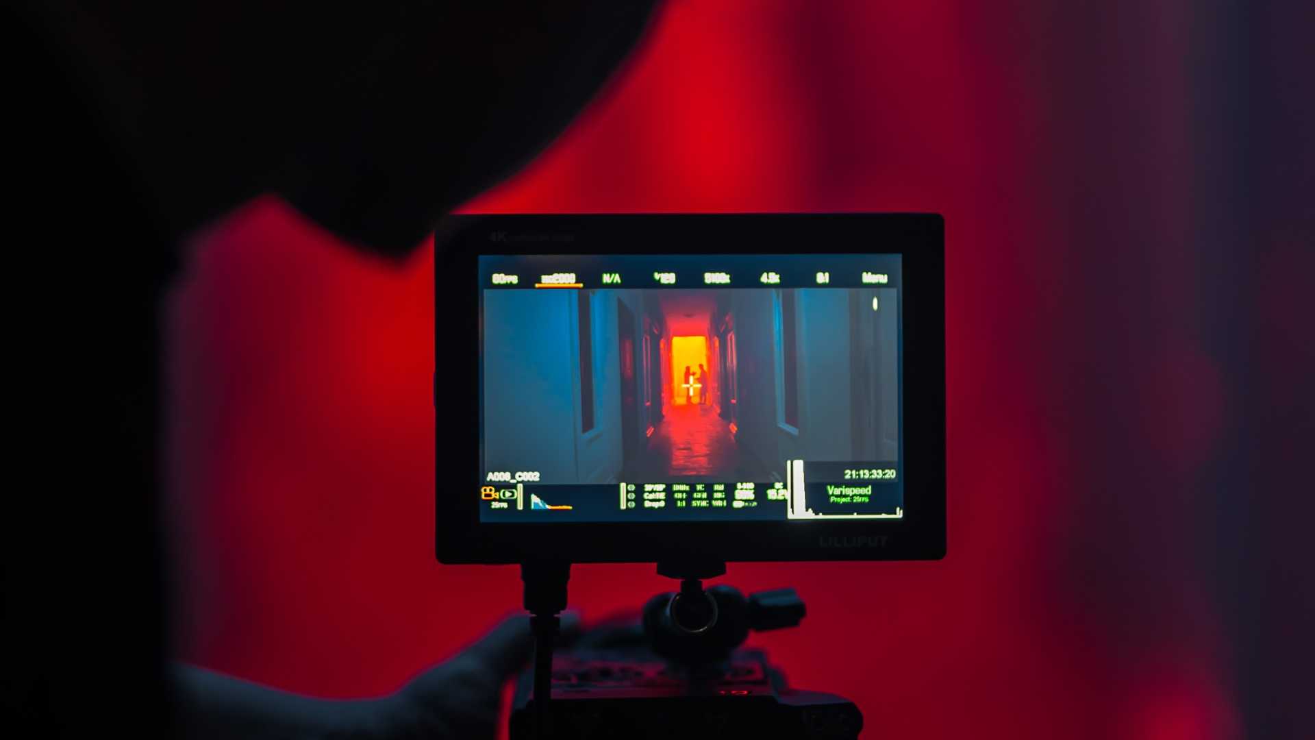 tournage d'une vidéo sur caméra