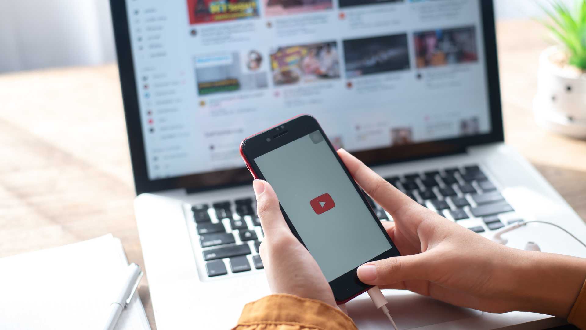 YouTube sur téléphone